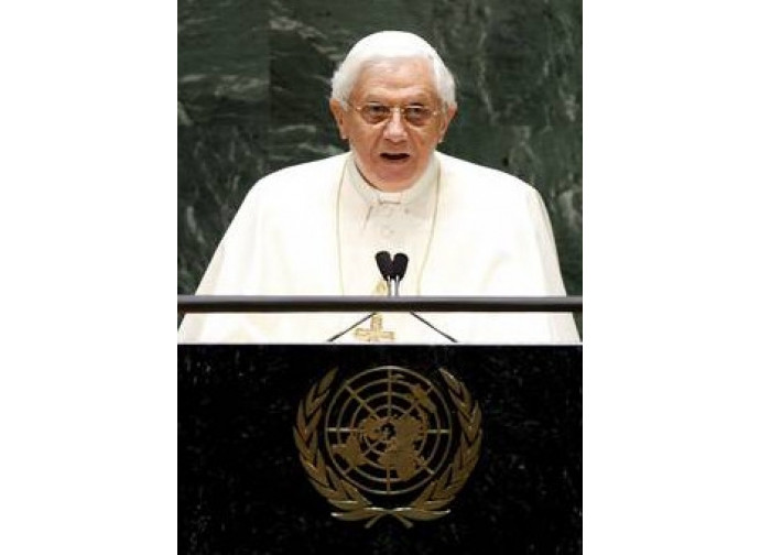 Benedetto XVI all'Onu